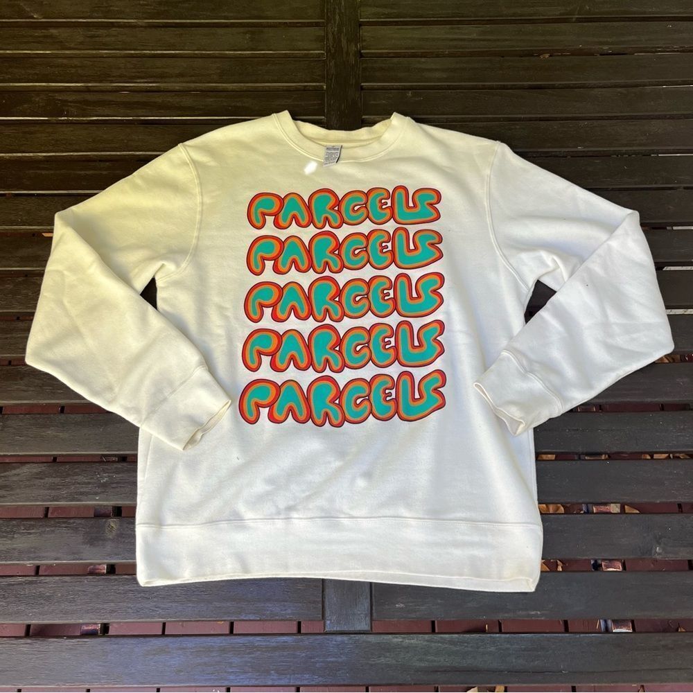 Parcels 2022 Tour Heavyweight Sweatshirt On Independent Trading Co. Blank (M)